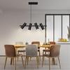 Suspension - NETTLIFE - 4 flammig - Noir - GU10 - Ø65 cm