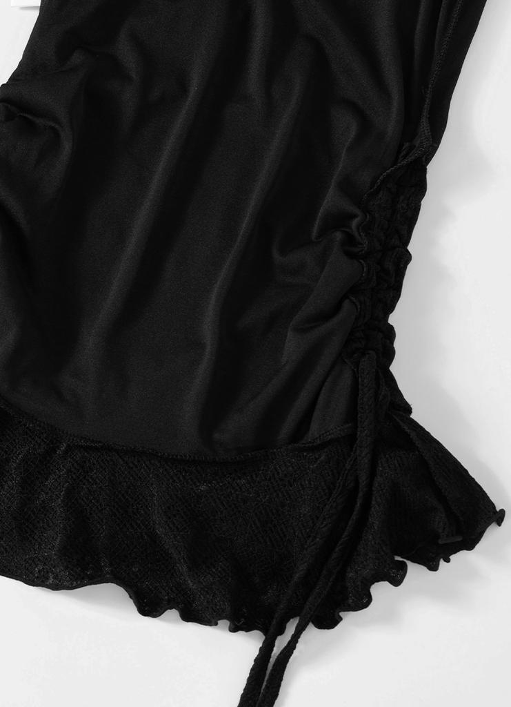Aejeuon Blossom Mini Dress / Black