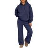 Autumn/Winter Oversized Hoodie & Wide-Leg Pants Sportswear Set