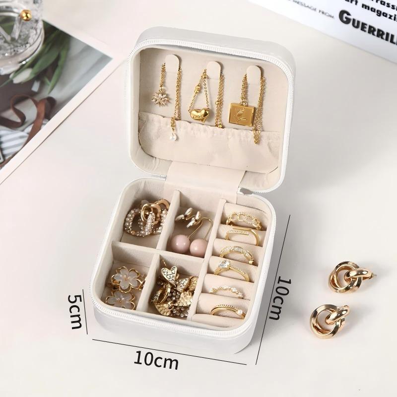 

Jewelry box portable storage box earrings rings jewelry necklace rings