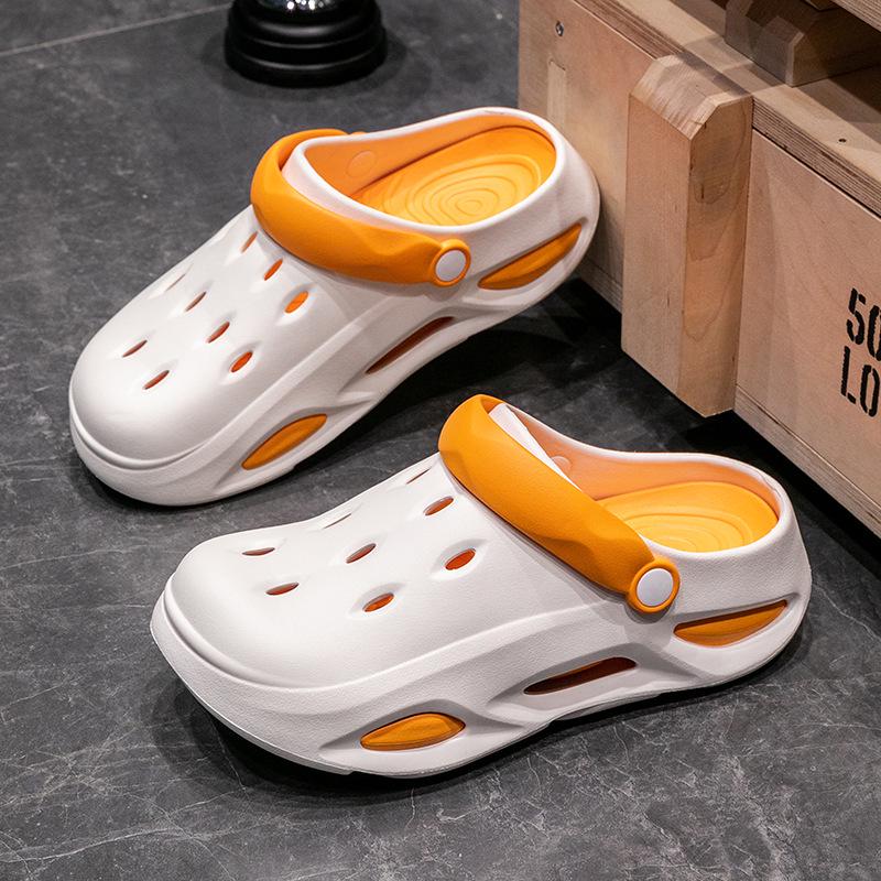 Dámské zahradní pantofle s tlustou protiskluzovou podrážkou - Odnímatelné pohodlí pro letní plážové a venkovní použití