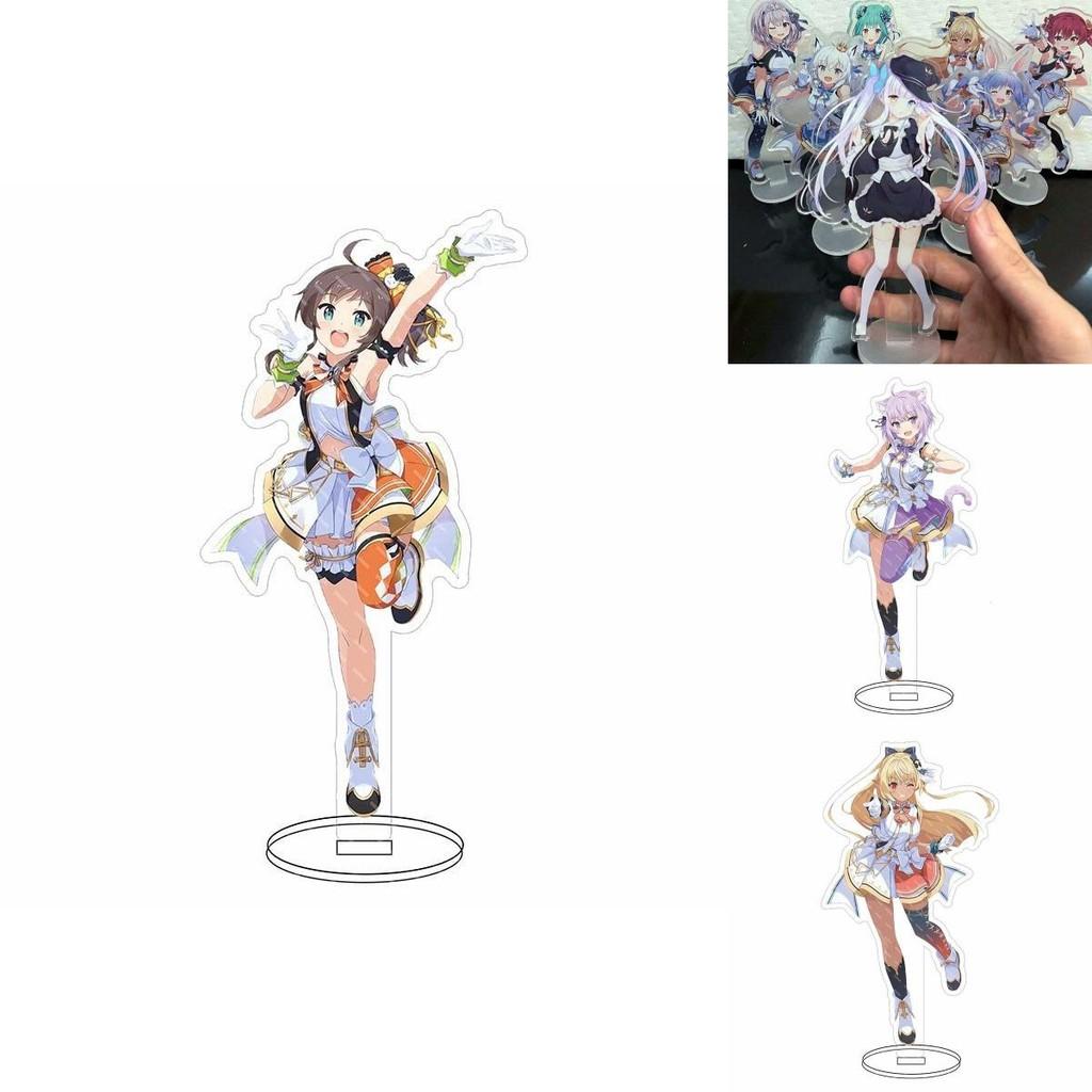 Hololive Vtuber Acrylic Stand Adorable Desktop Decor Featuring Fubuki Okayu Ayame Subaru Matsuri