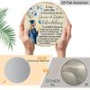 2D Flat - A Vintage Decorative Plaque Measuring 7.87X7.87 Inches, Featuring a Round French Aluminum Sign with a "Congratulations on Your Graduation