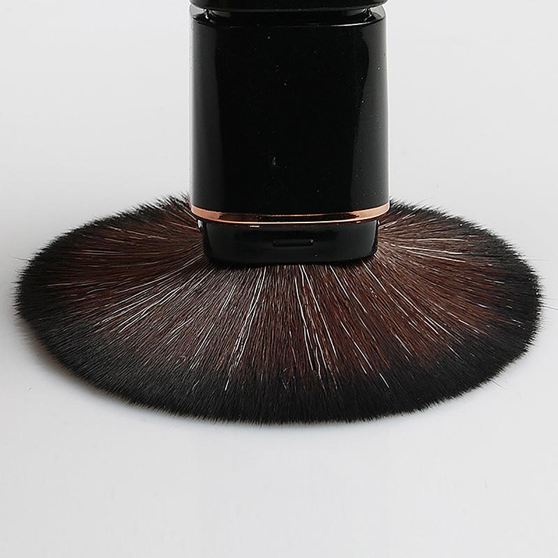 Pincel Cosmético Retrátil Mini Portátil para Pó Facial Blush Iluminador Cerdas de Fibra