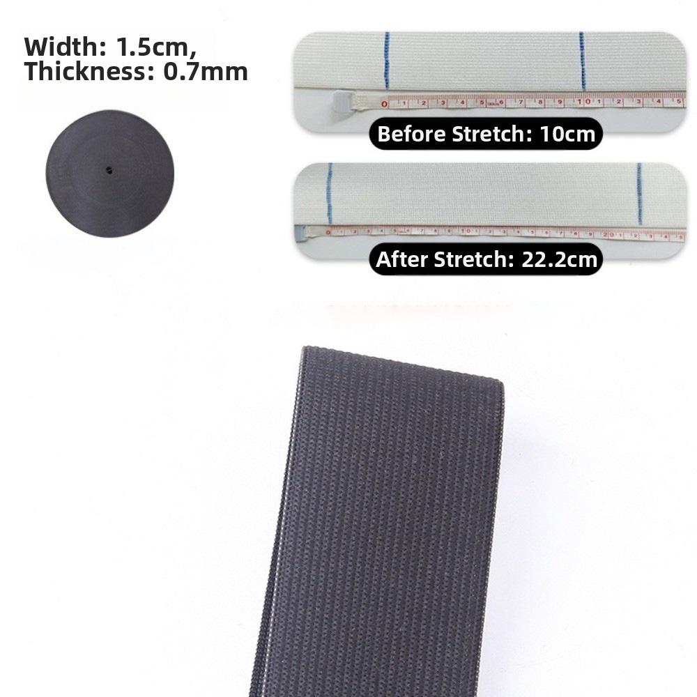1.5cm Width Knitted Elastic Band 40M Length Sewing Waist Elastic Clothing Repair
