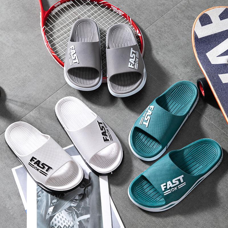 Cool Slippers Men's Summer Home Bathroom Non-slip and Non-smelly Feet Outside Slippers Couple