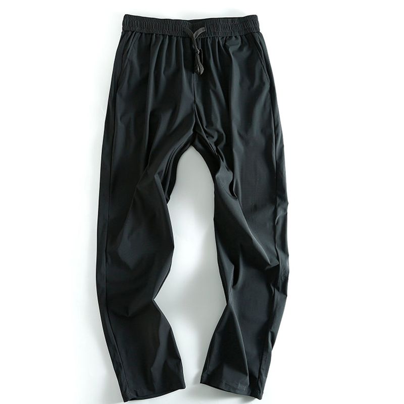 Export Cool Breathable Tail Goods Cut Label Micro Elastic Casual Pants