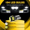 AUXITO 4/2Pcs W5W T10 LED CANBUS No Error 5W5 194 168 Map Dome Lights Parking Light Interior Side Bulb for Hyundai Tucson Santa Dome Lights 6