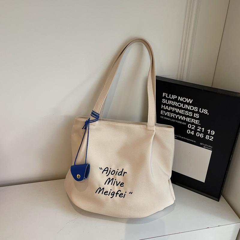 

Свободный стиль, сумка под мышкой большой вместимости, простая, повседневная и стильная одноплечевая сумка бежевый