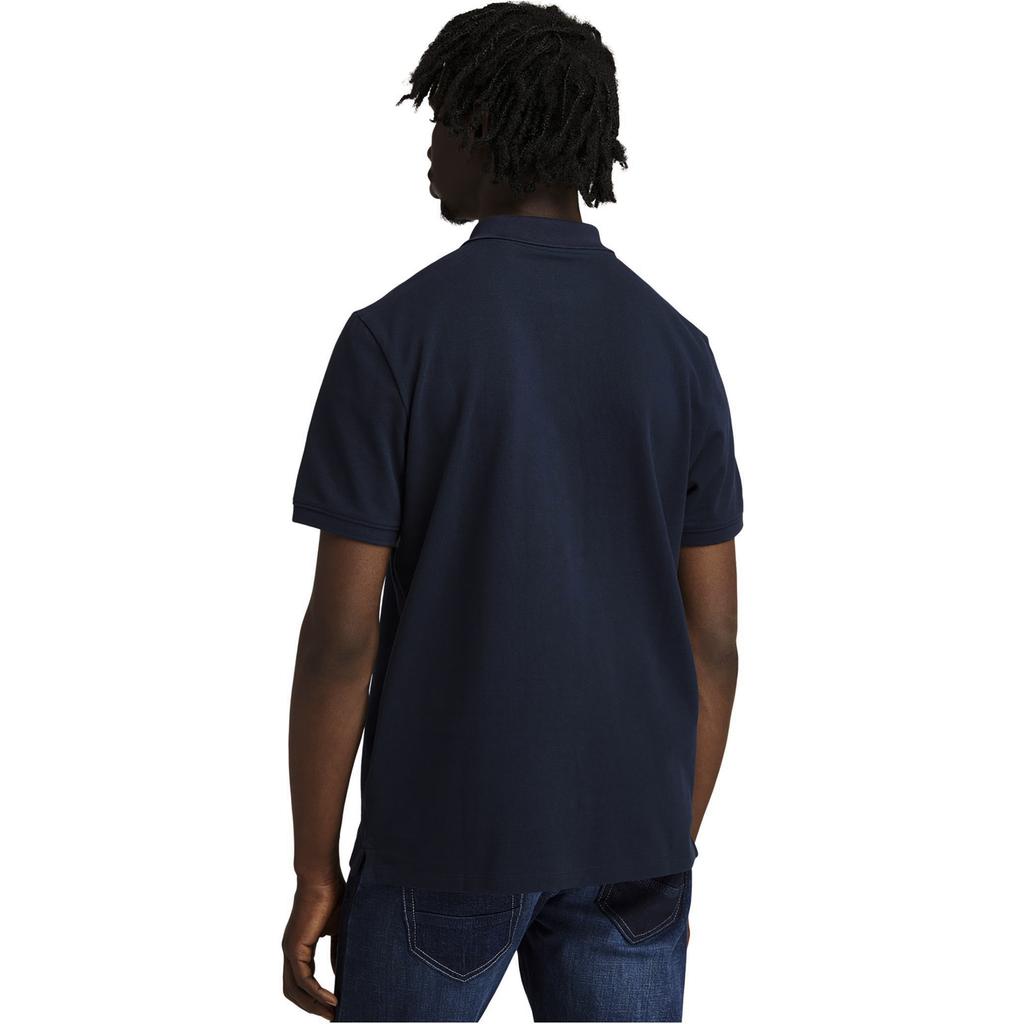 Timberland Letter Print Striped Casual Short Sleeve Polo Shirt Men Polo Shirts Navy-Blue A43K2-433