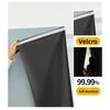 Velcro Full Blackout Curtain No Drill Installation Window Sun Shade UV Protection Door Curtain