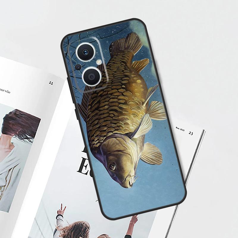 CARP FISH FISHING Case For OPPO Reno 13F 14F 15F 12 11 F 10 14 15 Pro 7 8 Lite OPPO Find X9 X8 X6 X5 Pro Cover