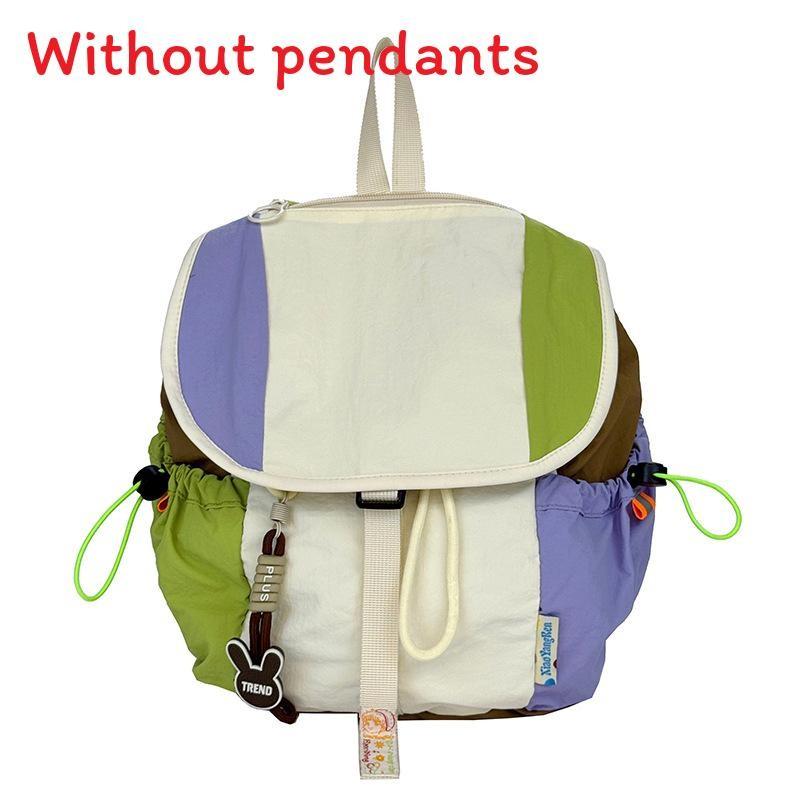 Детский холщовый рюкзак с мягкими лямками для школы и активного отдыха белый
