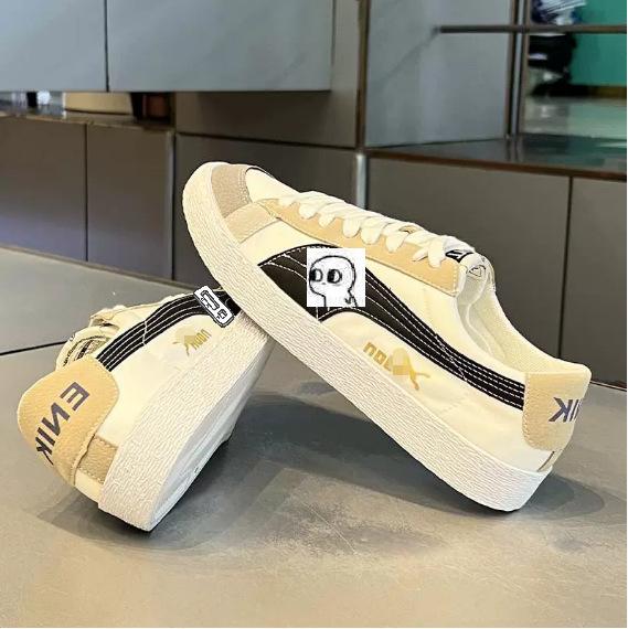

Low-top board shoes spring new cloth breathable casual shoes soft sole tide bm 38 leather shoe size