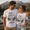 Vintage Mountain Tee, Nature Graphic Shirt, Minimalist Hiking Gift For Adventure, Camping Travel Apparel
