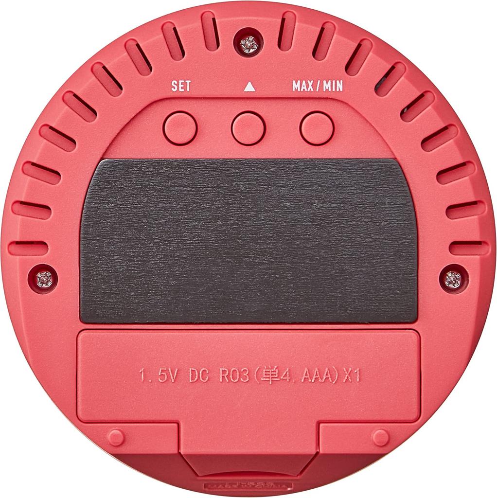 Ceas Termohigrometru Tanita PK Temperatură Umiditate Digital De Masă Magnet Alb Roz TT-585