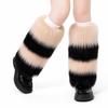 Elastische Opening Nepbont Beenwarmers Zacht en Pluizig Bont Laarsmanchetten Donsige Laarsbedekkers Dames