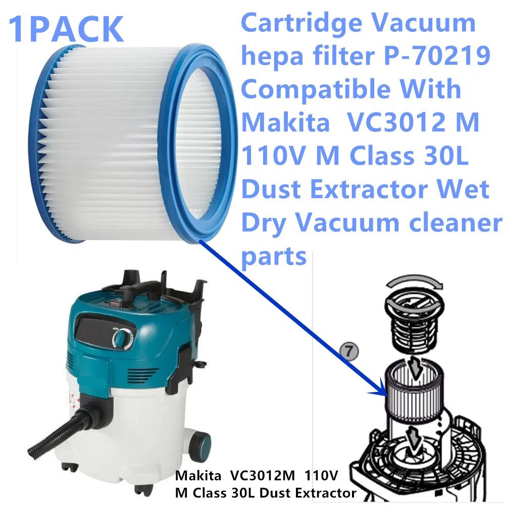 1 Stück Filterkassette HEPA-Filter Kompatibel Mit Makita VC3012M 110V M-Klasse 30L Staubabsauger Nass-Trocken-Staubsauger