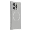 For iPhone 15 Pro Max Case Compatible with MagSafe Straight Edge TPU Phone Cover with Camera Lens Protector