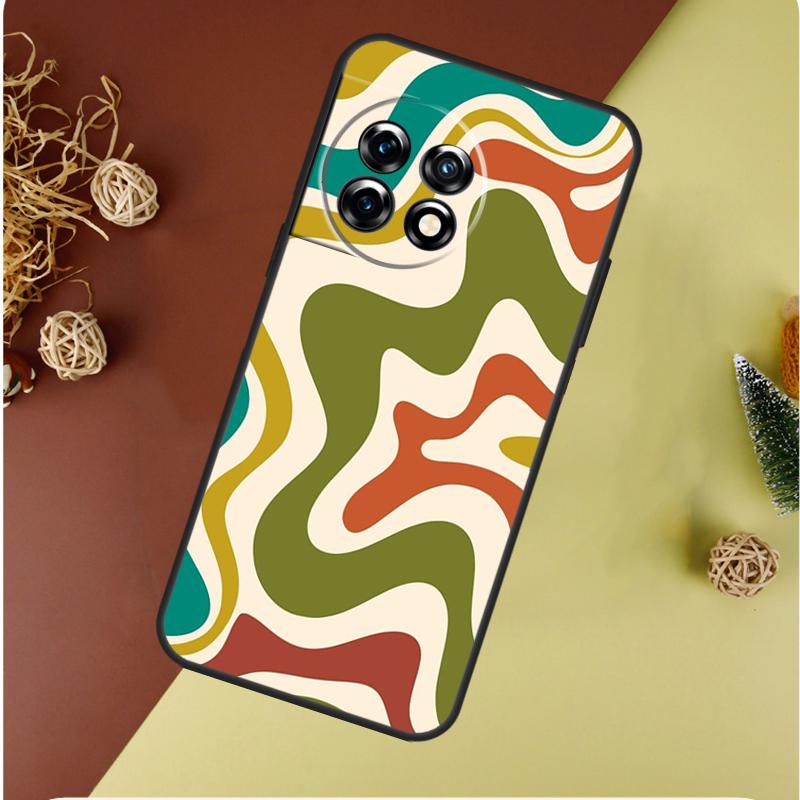 Liquid Swirl Abstract in Blue Grey For OnePlus Nord 4 CE 3 2 Lite N20 N30 9 10 Pro 8T 9RT 10T 10R 13R 12R 11 12 13 Phone Case