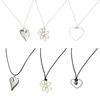 Delicate Tiny Bead Chain Choker Dainty Flower Pendant Necklace Simple Y2K Necklaces Everyday Jewelry for Women Girl