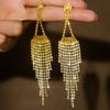 2PC Women's Fashion Colorful Tassel Design Earrings Suitable for Travel, Party, Festival Dress Gifts