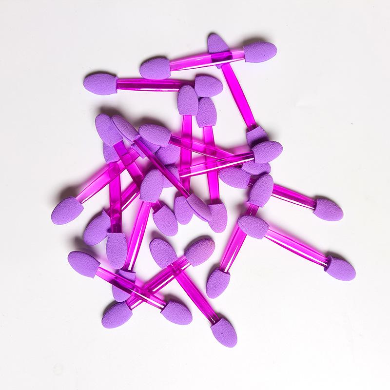 Single & Double Head Disposable Eyeshadow Stick with Latex Sponge for Blending and Nail Art