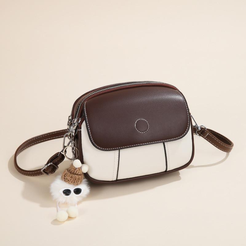 Stylish 2024 Autumn Color Block Handbag Chic Small Shoulder Crossbody Bag