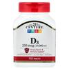 21st Century Sentry Vitamin D3 250mcg (10000IU) 110 Tablets