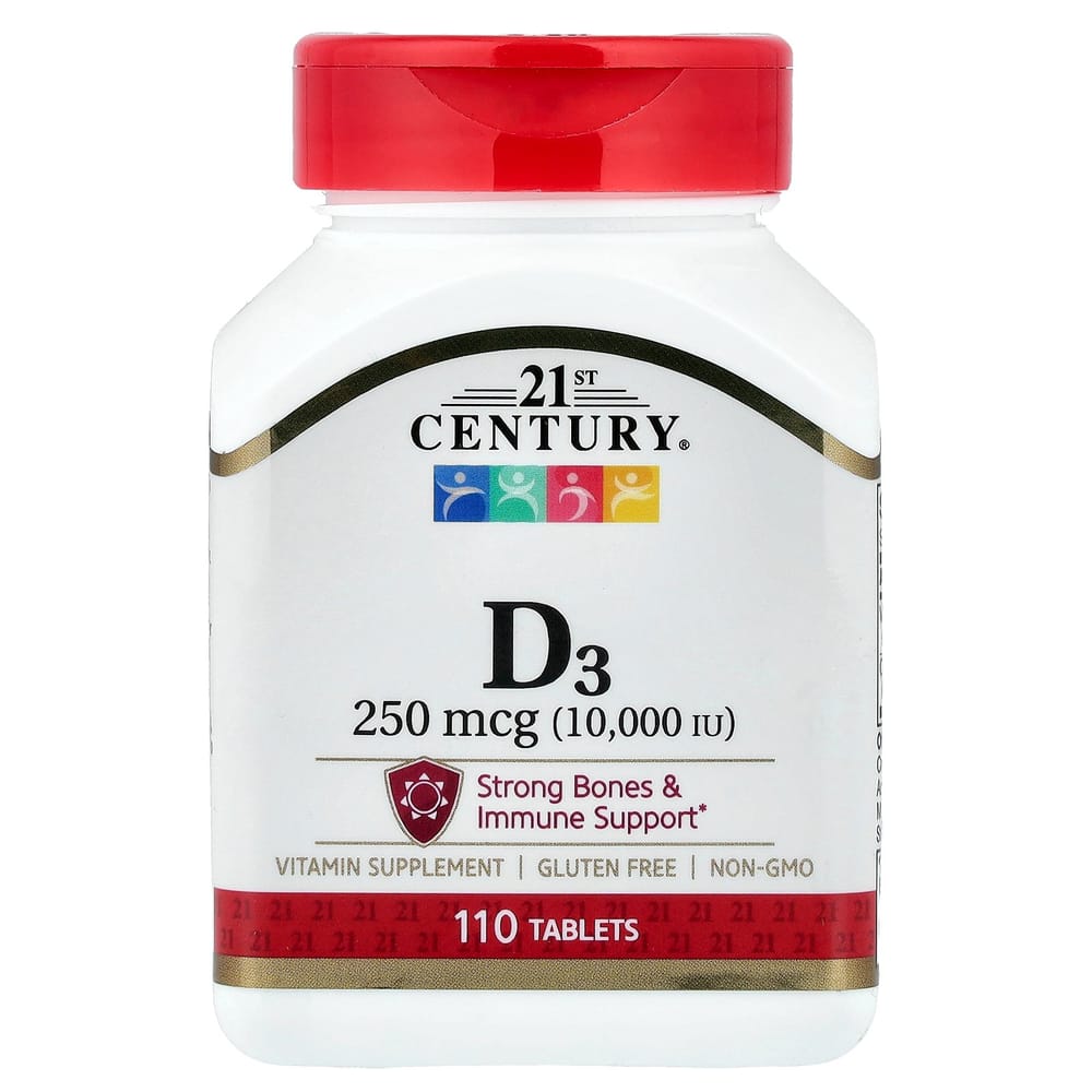 21st Century Sentry Vitamin D3 250mcg (10000IU) 110 Tablets