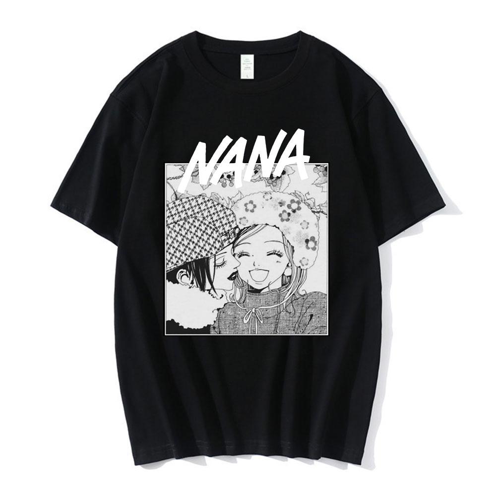 Anime Nana Osaki Potisk Trička Pánská Dámská Krátký Rukáv Bavlna Ležérní Tričko Oversize Harajuku Streetwear Oblečení pro Teenagery