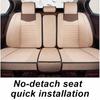 Car Seat Cover Linen Special Seat Cover Four Seasons Universal Seat Cushion Full Envelope Fabric Seat Cover Cushion