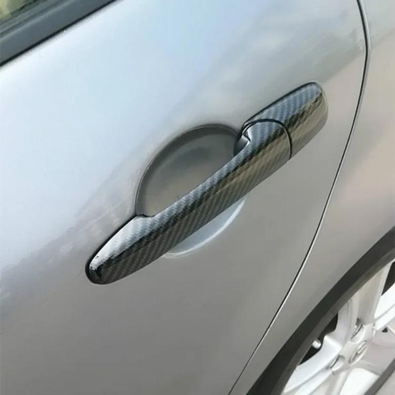 Door Handle Cover For Mazda RX8 2004-2012 Mazda Primacy 2005-2009 Chrome Carbon Fiber Car Trim Stickers Styling Accessories