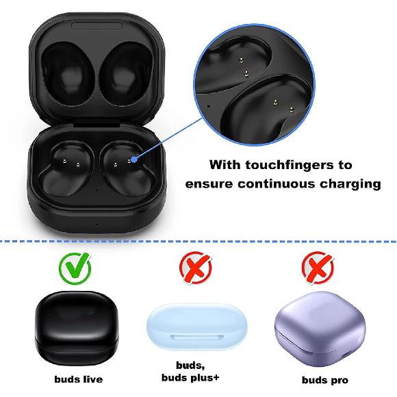Earbuds Charging Case Replacement USB Earbuds Charger Case Charging Case with Charging Cable for Galaxy Buds Live R180