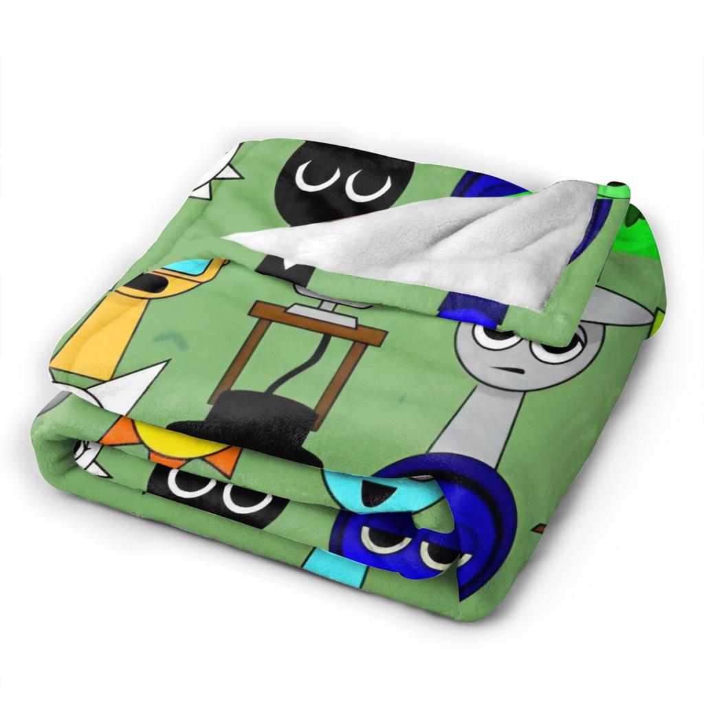 Coperte Gioco Music Sprunki Coperta Calda in Flanella Novità per Arredo Tessile Casa,