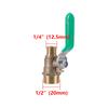 1/8" 1/4" 3/8" 1/2" BSP Female/Male Thread Brass Ball Valve Garden Irrigation Waterstop Controller Air Pump Water Pipe Fittings