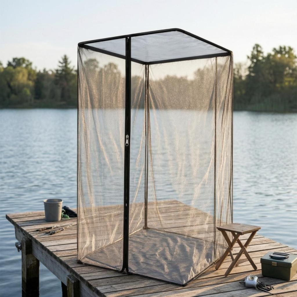Fishing Shelter with Mesh Proof Tent Quick-Open for Camping, Campers