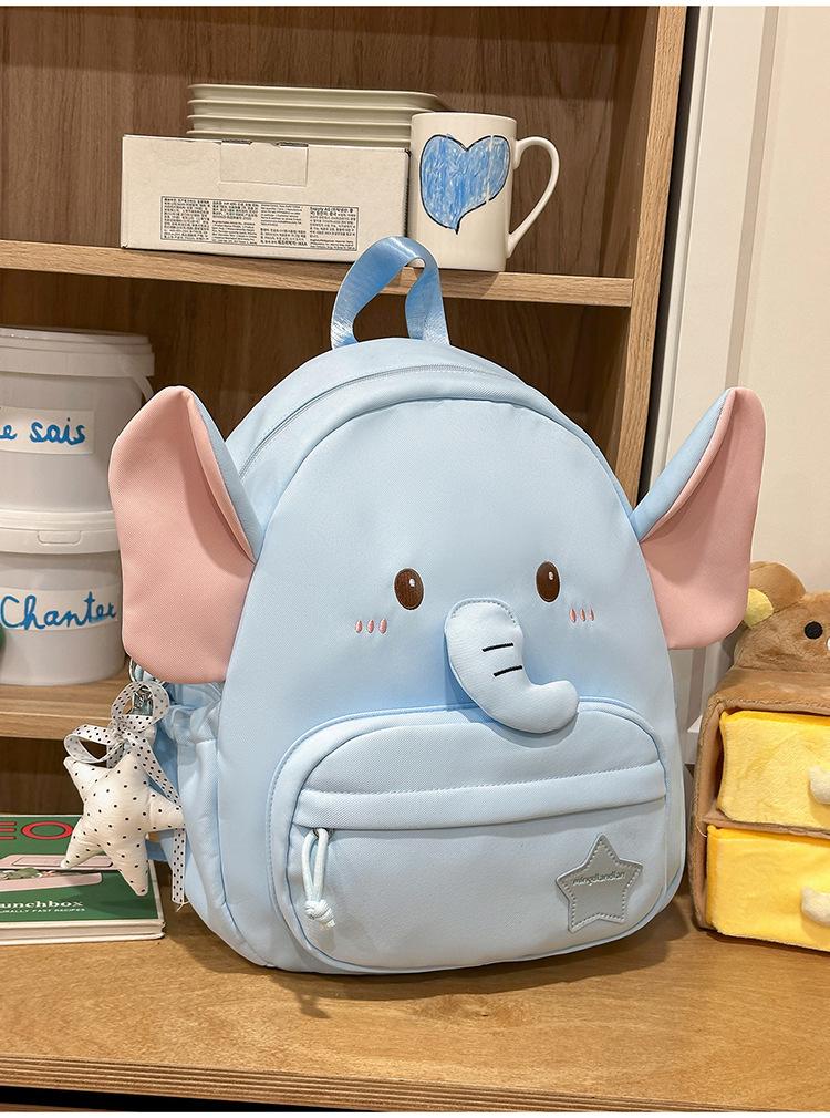 Schoolbag Korean cartoon baby elephant backpack cute sweet wind student schoolbag Japanese childlike fashion casual women's small backpack