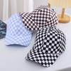 Sun Protection Cotton Plaid Lattice Grid Sports Checker Caps Women Baseball Caps Korean Sun Hat
