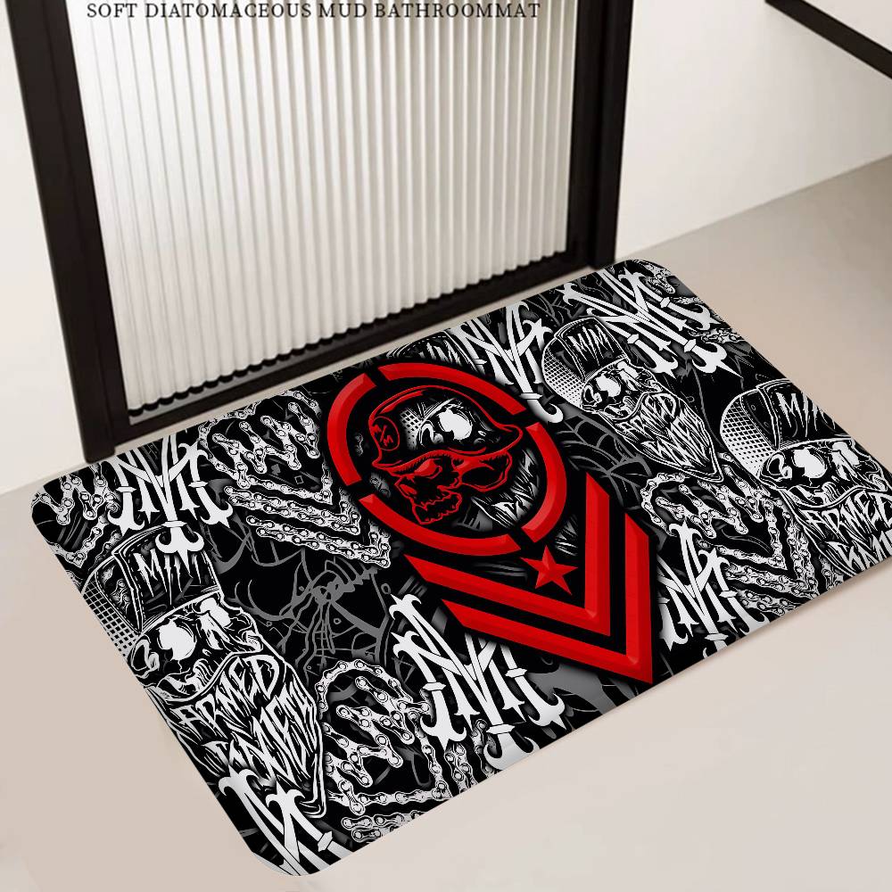 

M-Metal M-Mulisha Room Mats Retro Multiple Choice Living Room Kitchen Rug Non-Slip Welcome Rug 40x60cm
