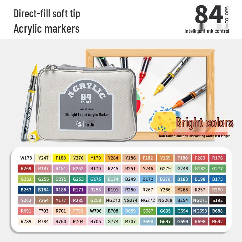 Zhi Jin Soft Tip Liquid Acrylic Marker - Opaque Watercolor Graffiti Pen