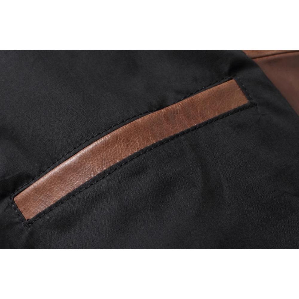 Chinese Size Brown Black Real Cowhide M65 Hunting Leather Jacket Men Genuine Leather Coat Winter Pockets Jackets