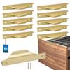 KOTARBAU® Modern Edge Furniture Handle Aluminum Matte Gold 96 / 116 MM Set of 10 PCS