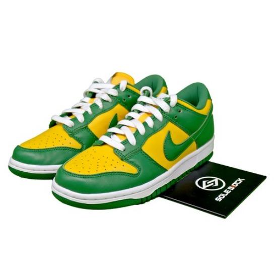 

Nike Dunk Low Green/Pine/Varsity Maize/White CU1727-700 EU 35.5 разноцветный