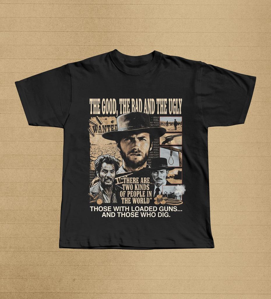 The Good the Bad and the Ugly Shirt, Vintage Western Movie Tee, Clint Eastwood Film Gift