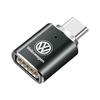 USB To Type-C Adapter LED Light OTG Micro TypeC Female Adapters Connector For Volkswagen VW Golf Amarok T5 Phaeton Teramont ID3