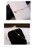 Korean Style 18K Rose Gold Plated Titanium Steel Flower Anklet for Women - Simple, Fashionable Design