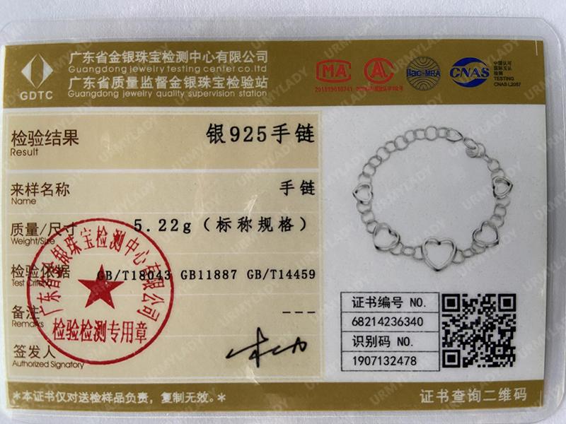 Bracelet coeur en argent Sterling 925, bijoux à breloques pour fête de fiançailles et mariage, 20CM, 8 pouces