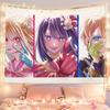 Japanese Anime Tapestry Polyester Fiber Wall Hanging Cloth Hoshino Love Fans Support Bedroom Dormitory Photo Background Cloth