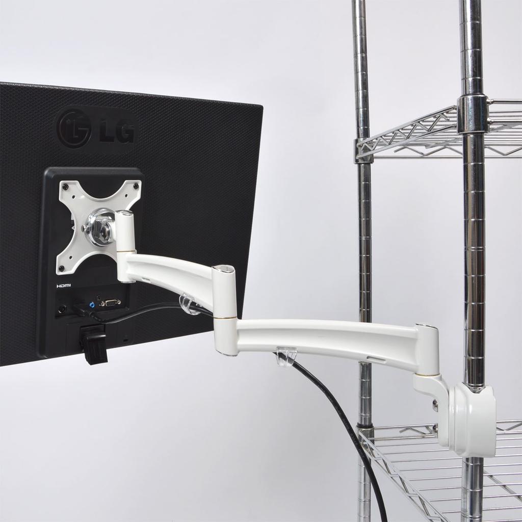 Sanko Rare Item Shop Monitor Arm Pole Mount MARM1120W 4-Axis